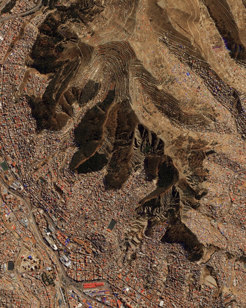Imagem de satélite Planet Skysat de La Paz, Bolívia